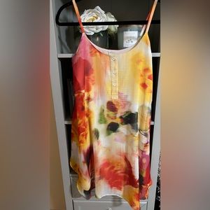 Alice & Olivia floral patterned dress with an underlay